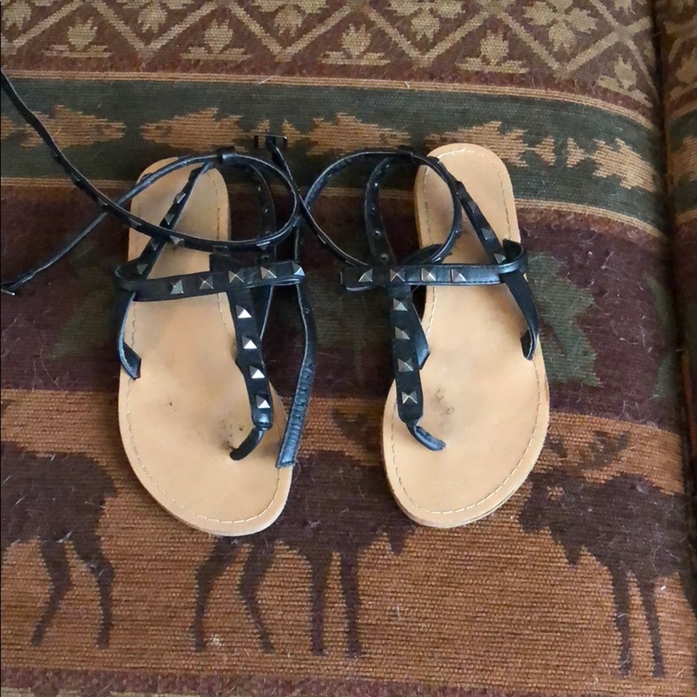 Black studded Sandals